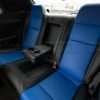 15-20 Dodge Challenger Two-Tone Black w/ Cobalt Centers - Rear Seats