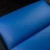5-20 Dodge Challenger Two-Tone Black w/ Cobalt Centers Cobalt seat cushion close-up