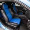 5-20 Dodge Challenger Two-Tone Black w/ Cobalt Centers - Passenger front seats