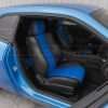 5-20 Dodge Challenger Two-Tone Black w/ Cobalt Centers - Front Passenger Seat wide angle