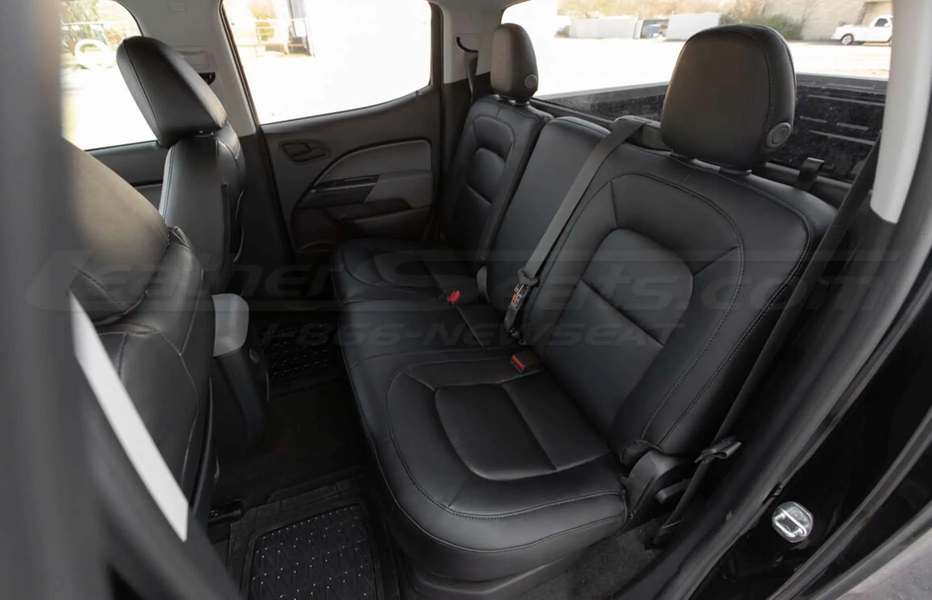 Installed 15-20 Chevrolet Colorado Leather Kit - Black - Rear Seats