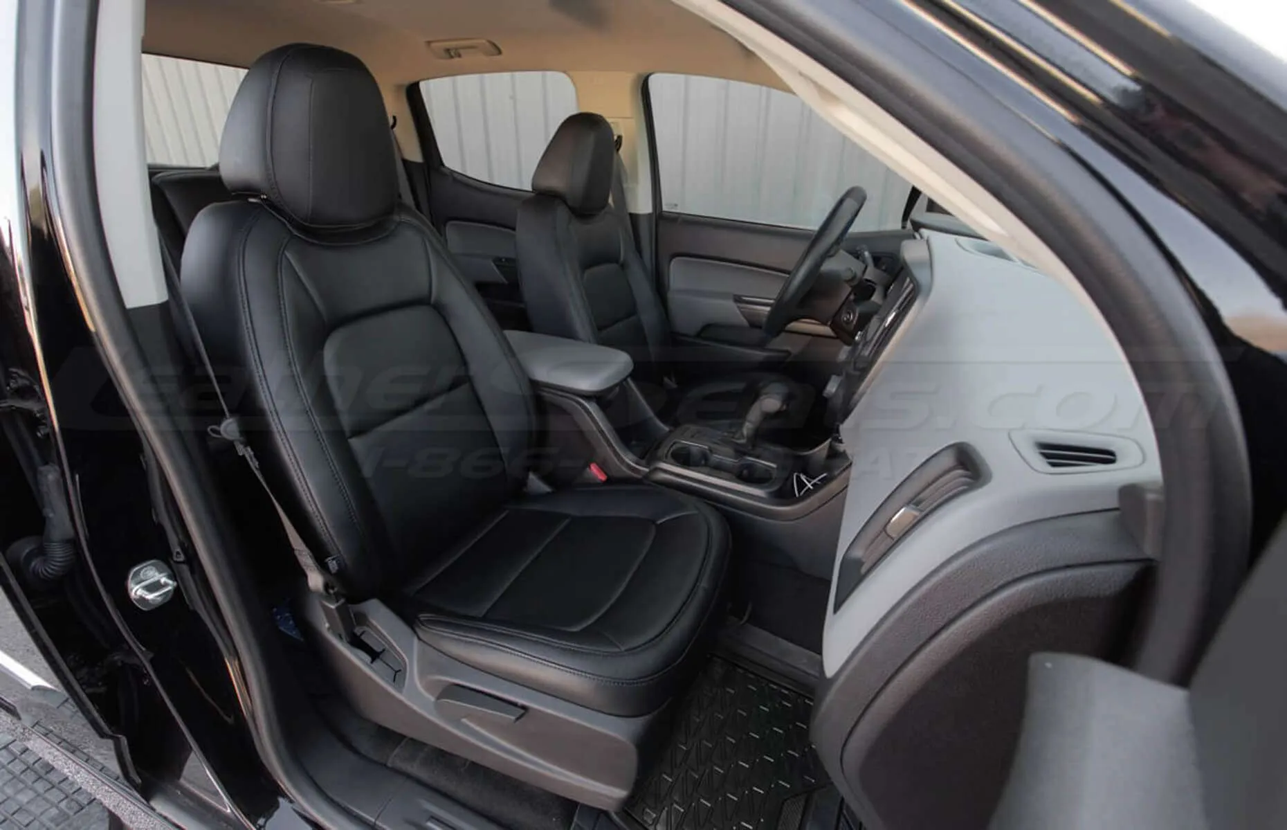 Installed 15-20 Chevrolet Colorado Leather Kit - Black - Passenger side