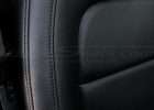 Installed 15-20 Chevrolet Colorado Leather Kit - Black - Double-stitching close-up