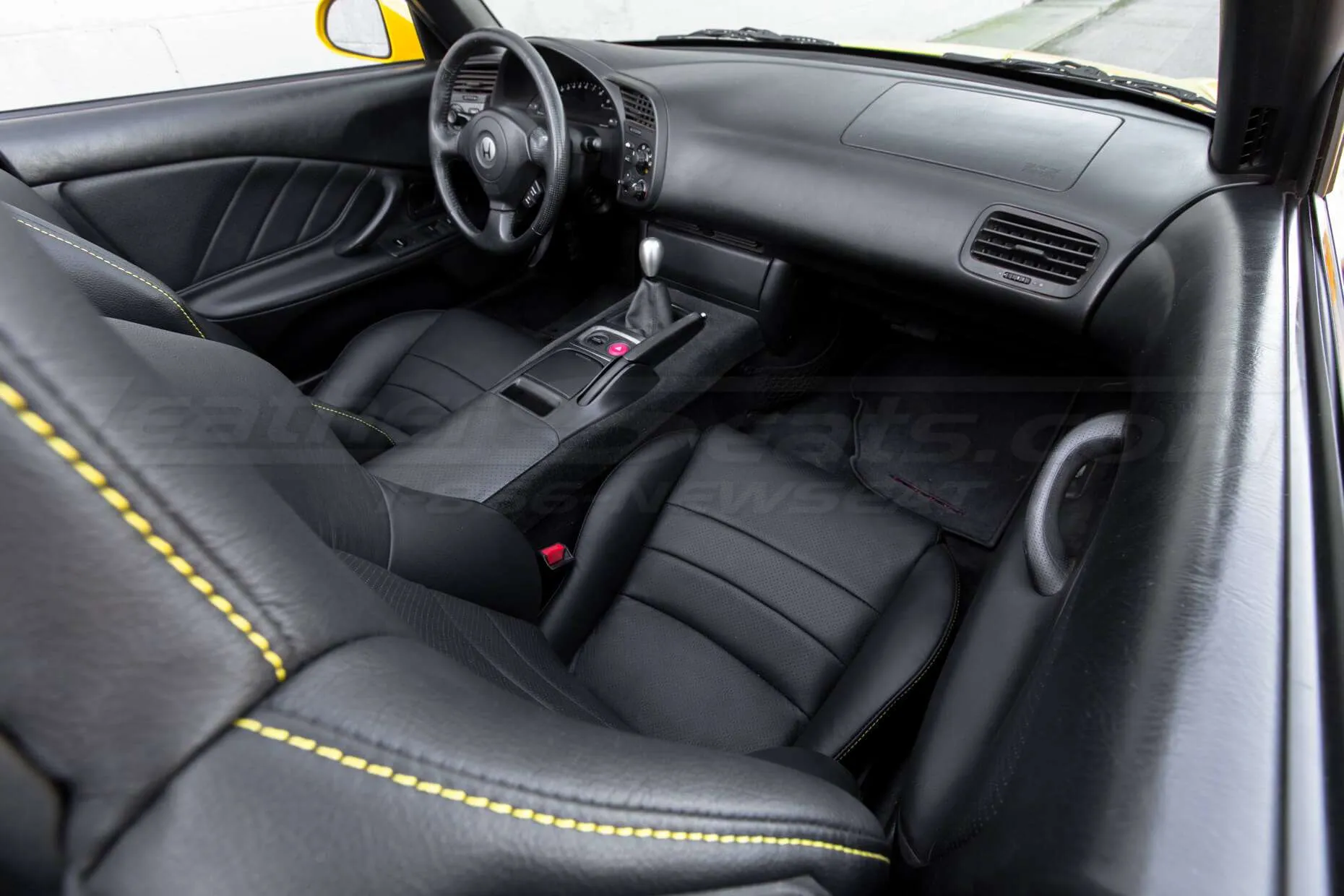 Honda S2000 Leather Upholster - Black -Front passenger seat