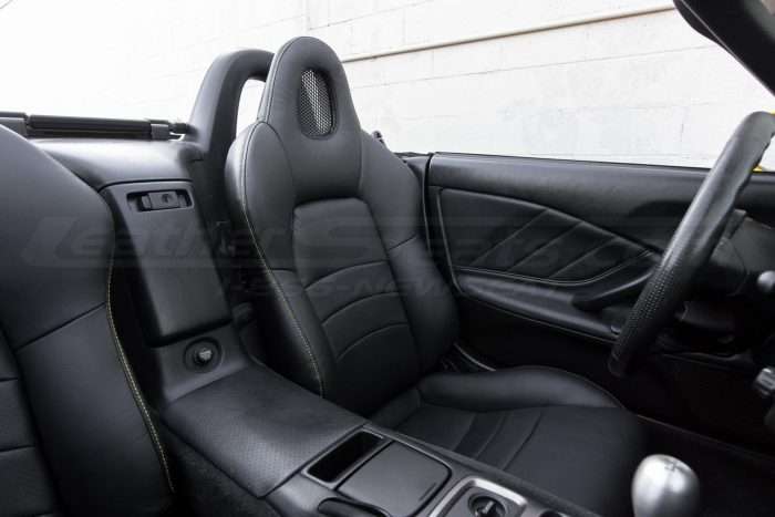 Honda S2000 Leather Upholster - Black - Front driver seat - passenger view