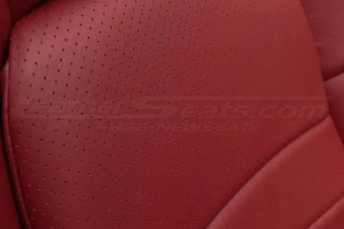 Honda S2000 Cardinal Leather Seats - Installed - Perforation close-up