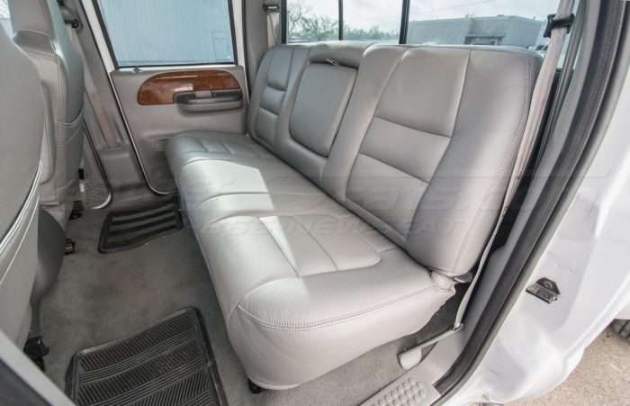 2002-2007 Ford Superduty Install - Light Grey - Rear Seats