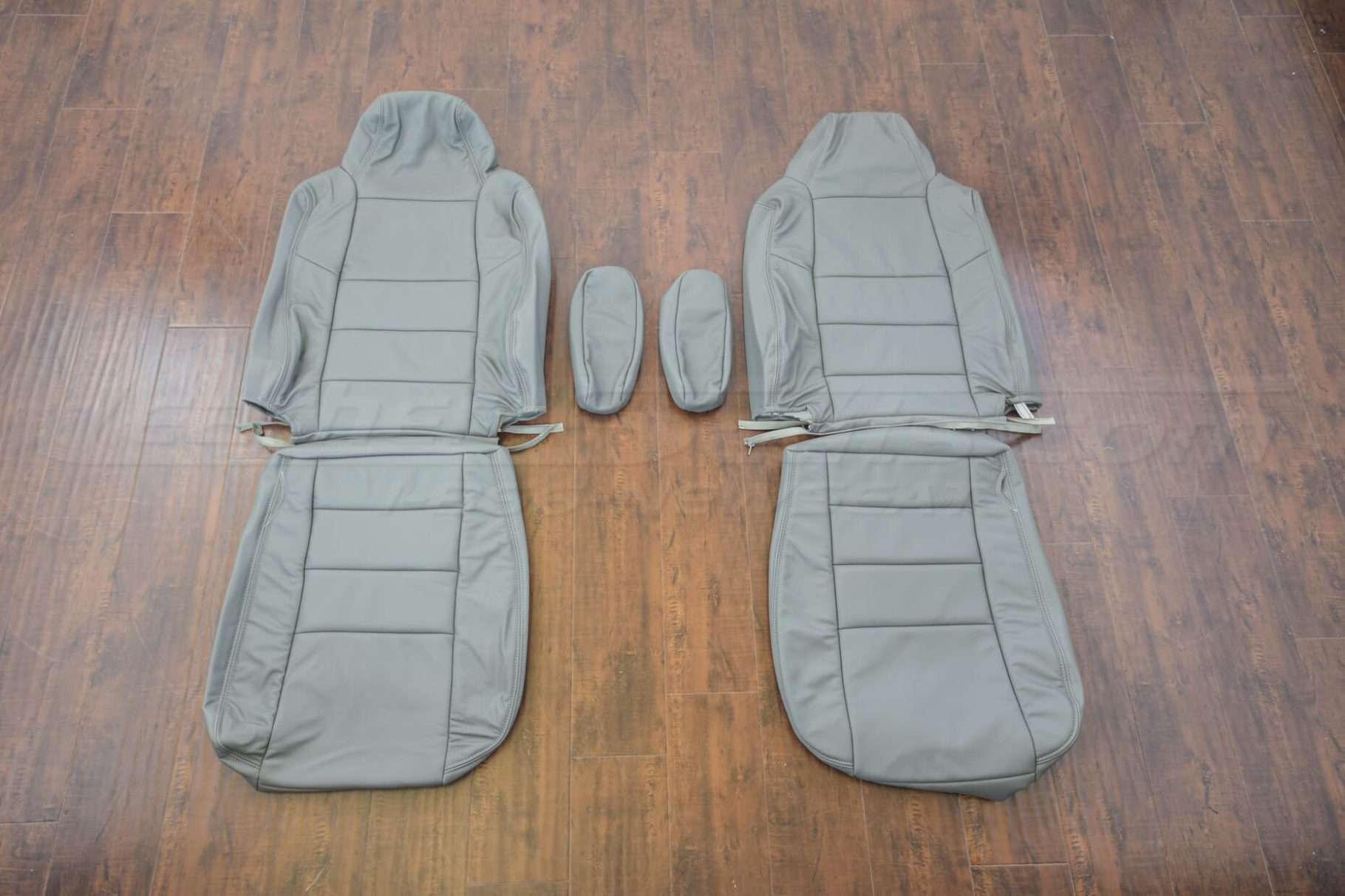 Ford Superduty Upholstery Kit - Light Grey -Front seats with armrest
