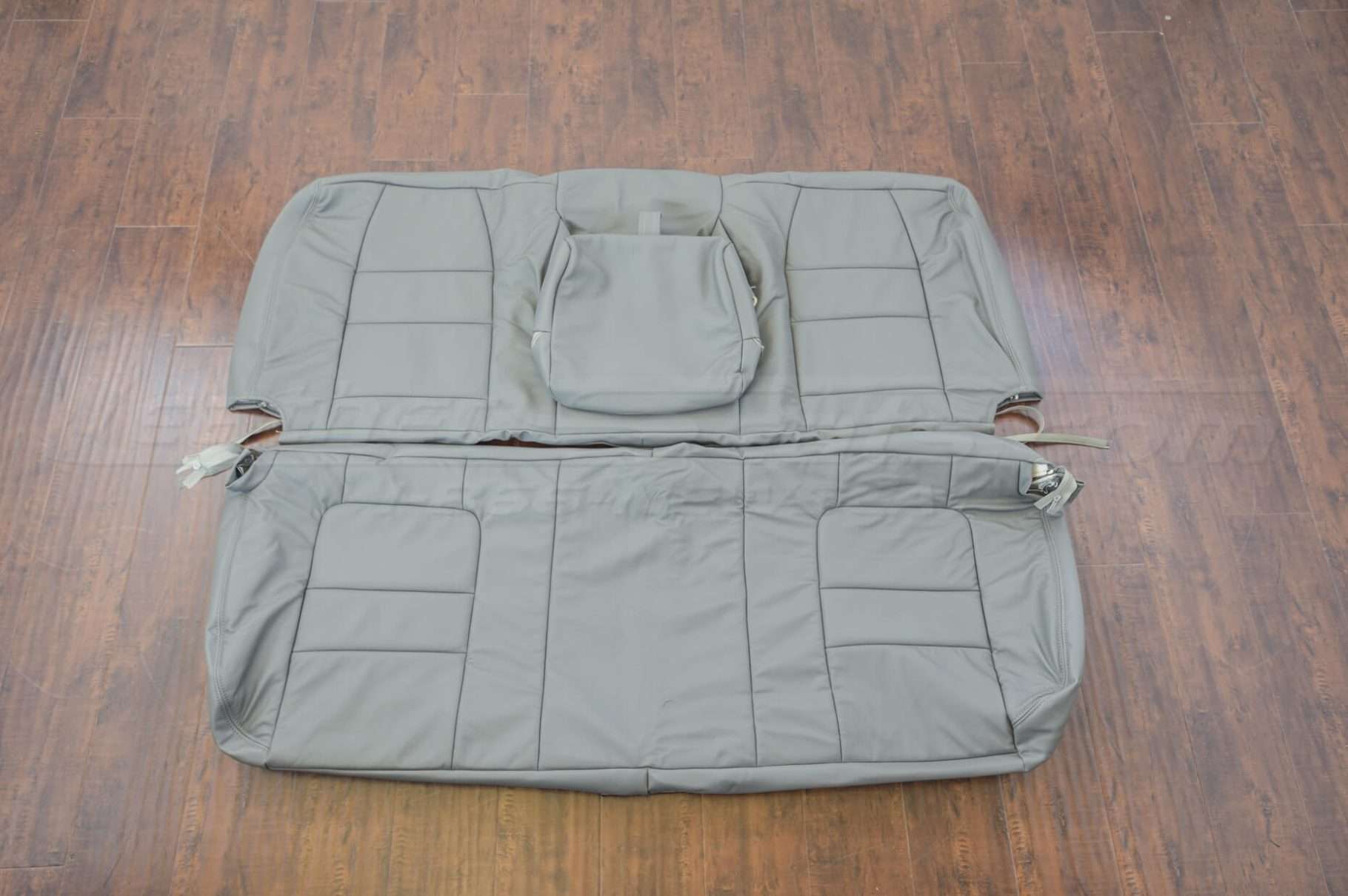 Ford Superduty Upholstery Kit - Light Grey - Rear seats with armrest