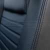 2005-2009 Ford Mustang Leather Seats - Black - Matching black double-stitching
