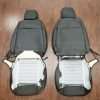 Ford Mustang Leather Upholstery - Black - Back view of front seats