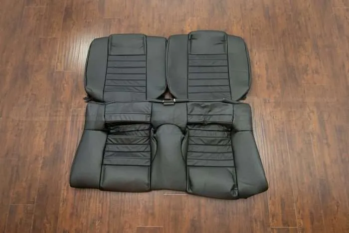 Ford Mustang Leather Upholstery - Black - Rear seats