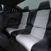Ford Mustang installed leather kit - Black & White - Rear seats