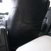 Ford Mustang installed leather kit - Black & White - Back view of front seats