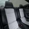 Ford Mustang installed leather kit - Black & White - Rear seats