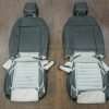 Ford Mustang Upholstery - Black & White - Back view of front sets