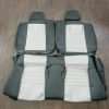 Ford Mustang Upholstery - Black & White - rear seats