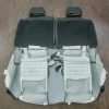Ford Mustang Upholstery - Black & White - Back view of rear seats