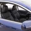 Honda CRV Leather Seat Kit - Black - Installed - Interior view from passenger window