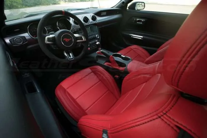 2015-2020 Ford Mustang install - Bright Red - Cushion