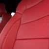 Ford Mustang Bright Red Upholstery Kit - Installed - Perforation close-up