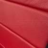 Ford Mustang installed leather kit - Black & Bright Red - Perforation close-up