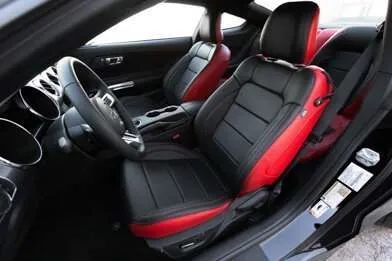 Ford Mustang Installed Kit - Black & Bright Red - Featured Image