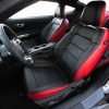 2015-2020 Ford Mustang Install - Bright Red & Black - Front Driver