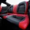 2015-2020 Ford Mustang Install - Bright Red & Black - Rear seats