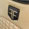 Quadrata Ford Superduty install - Back & Bisque - Seat logo close-up