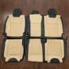 Ford Superduty Bespoke Leather Upholstery - Black & Bisque - Rear seats