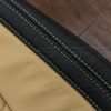 Ford Superduty Bespoke Leather Upholstery - Black & Bisque - Double-stitching in bisque