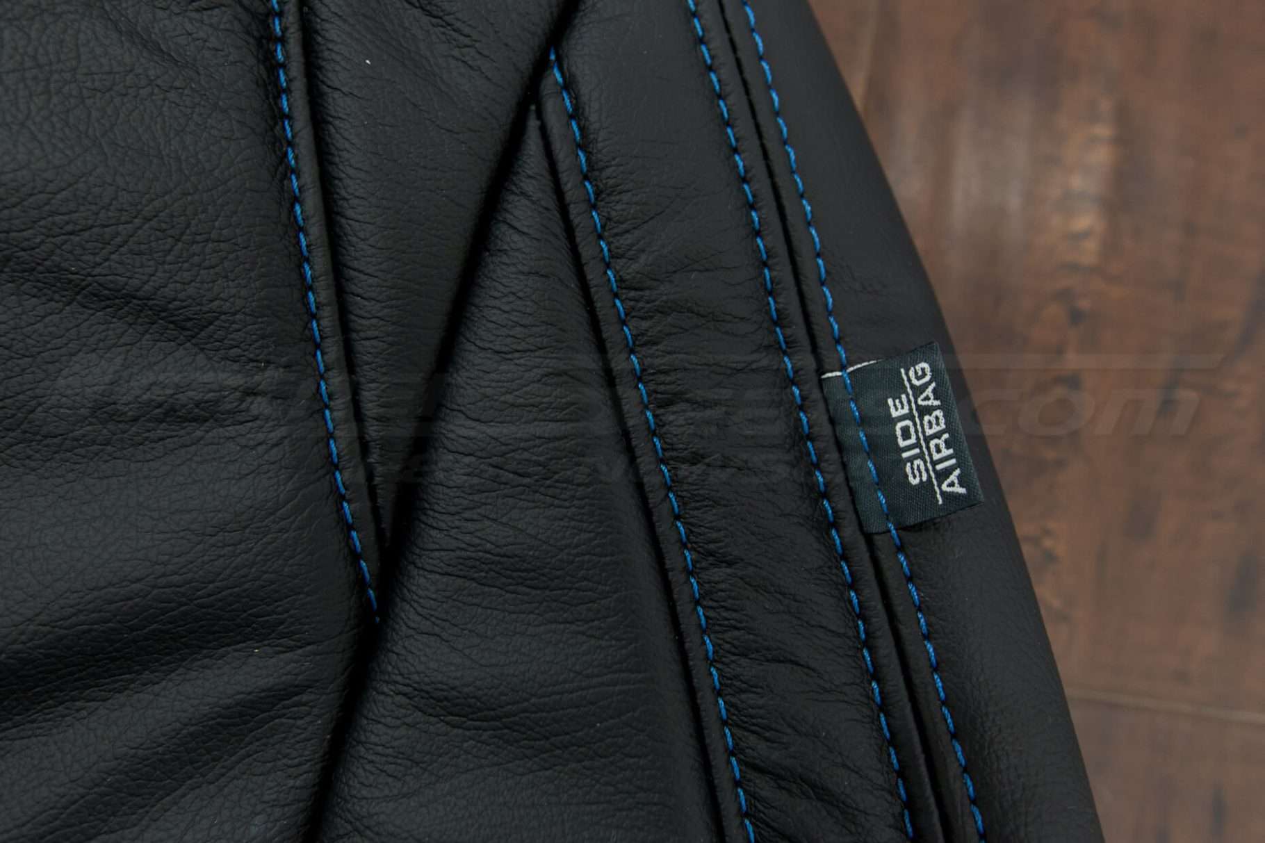 2017-2019 Honda Civic Leather Upholstery - Black - Cobalt double-stitching & airbag tag