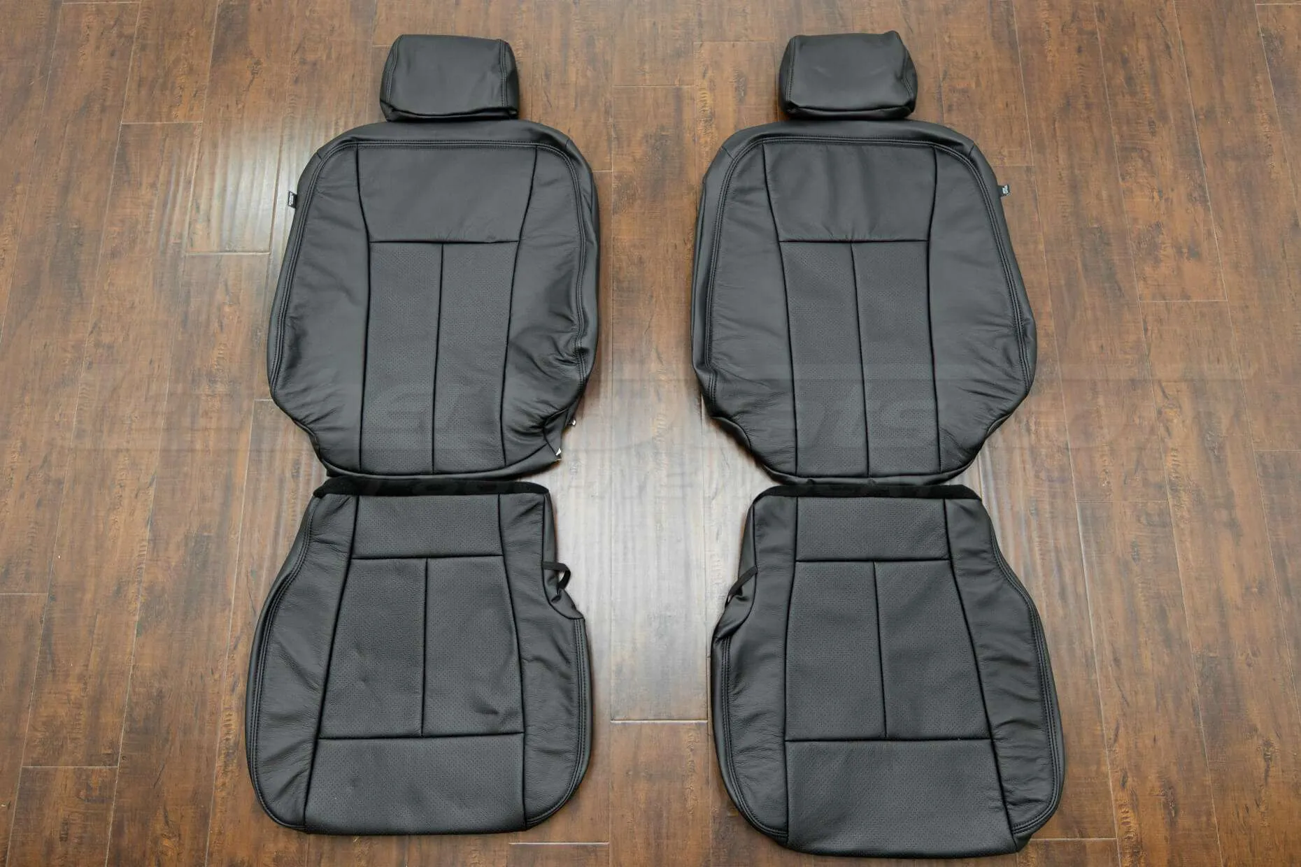 Ford Expedition Leather Upholstery Kit - Black - Front Seats