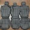 Ford Expedition Leather Upholstery Kit - Black - Rear seats