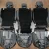 Ford Expedition Leather Upholstery Kit - Black - Back view of rear seats