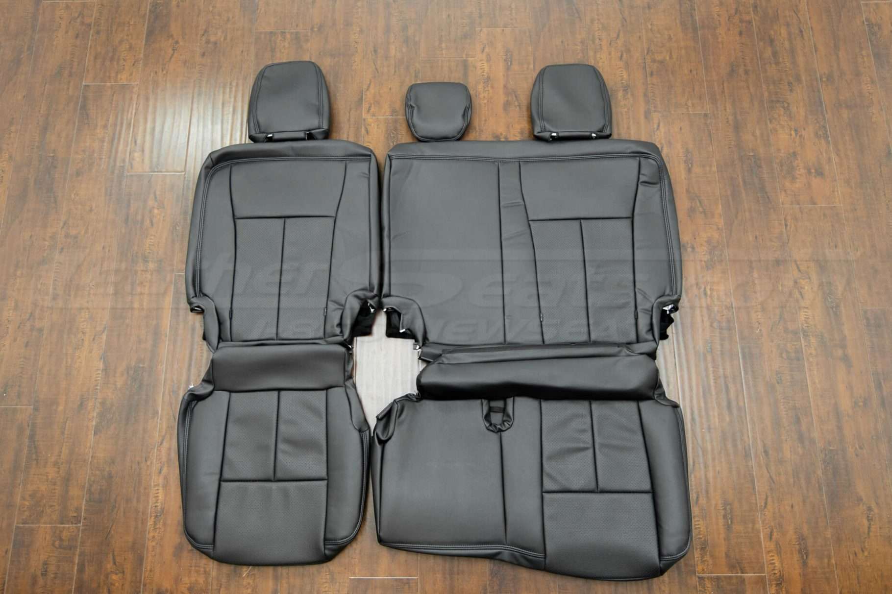 Ford Expedition Leather Upholstery Kit - Black - Rear seats