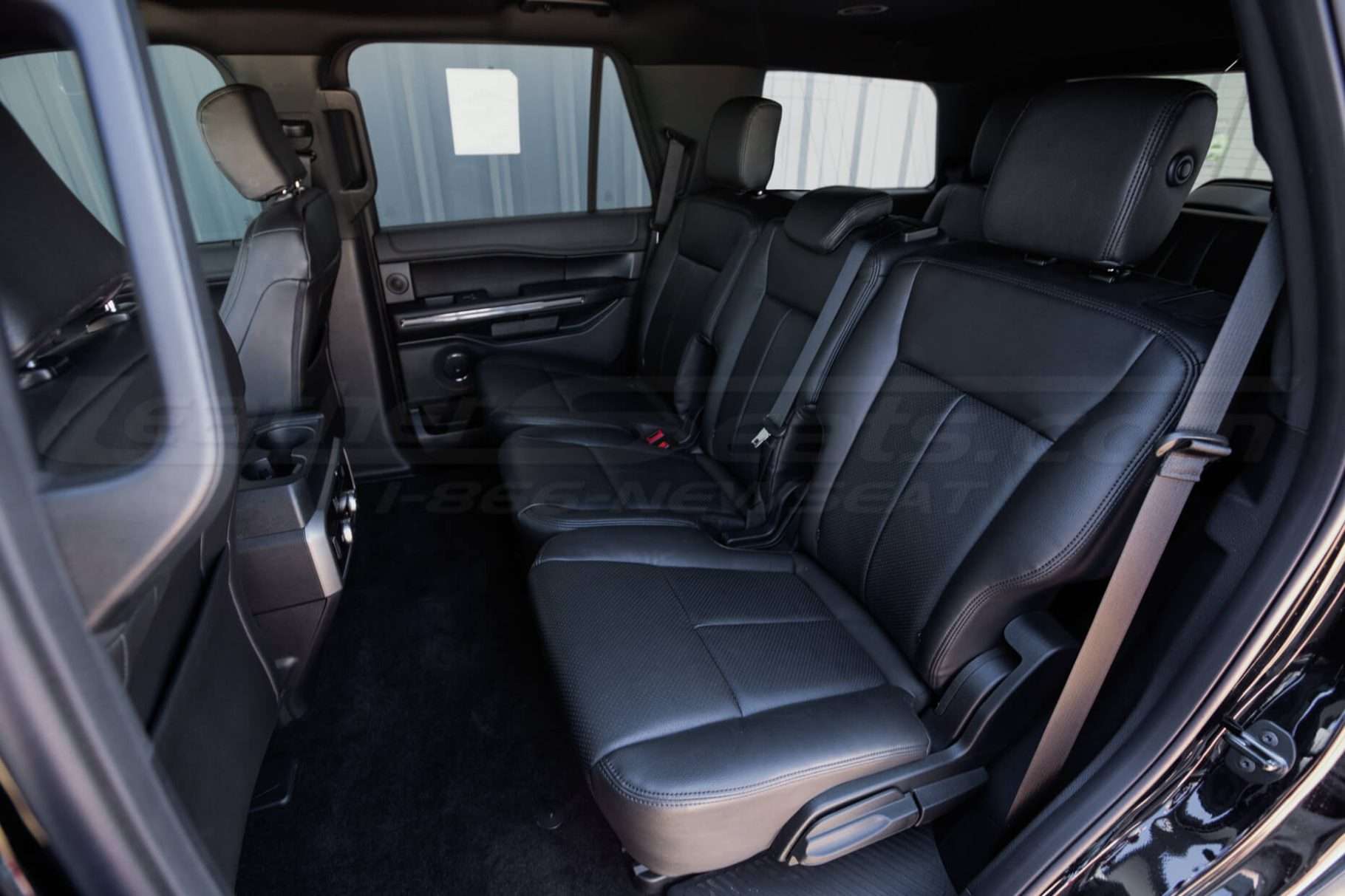 Ford Expedition Leather Upholstery Kit - Black - Installed - Middle Row seats
