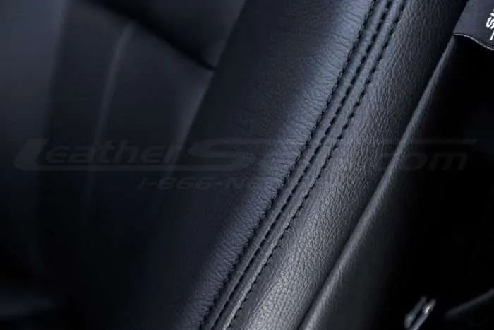 Ford Expedition Leather Upholstery Kit - Black - Installed - Bolster side double-stitching