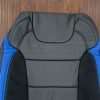Ford Raptor Upholstery Kit - Black & Cobalt - Upper portion of front backrest