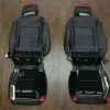 Ford Raptor Leather Upholstery Kit- Black & Bright Red - Back view of front seats