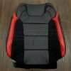 Ford Raptor Leather Upholstery Kit- Black & Bright Red - Front Backrest