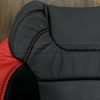 Ford Raptor Leather Upholstery Kit- Black & Bright Red - Upper section of backrest