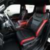Ford Raptor installed upholstery kit - Black & Bright Red - Front drivers seat