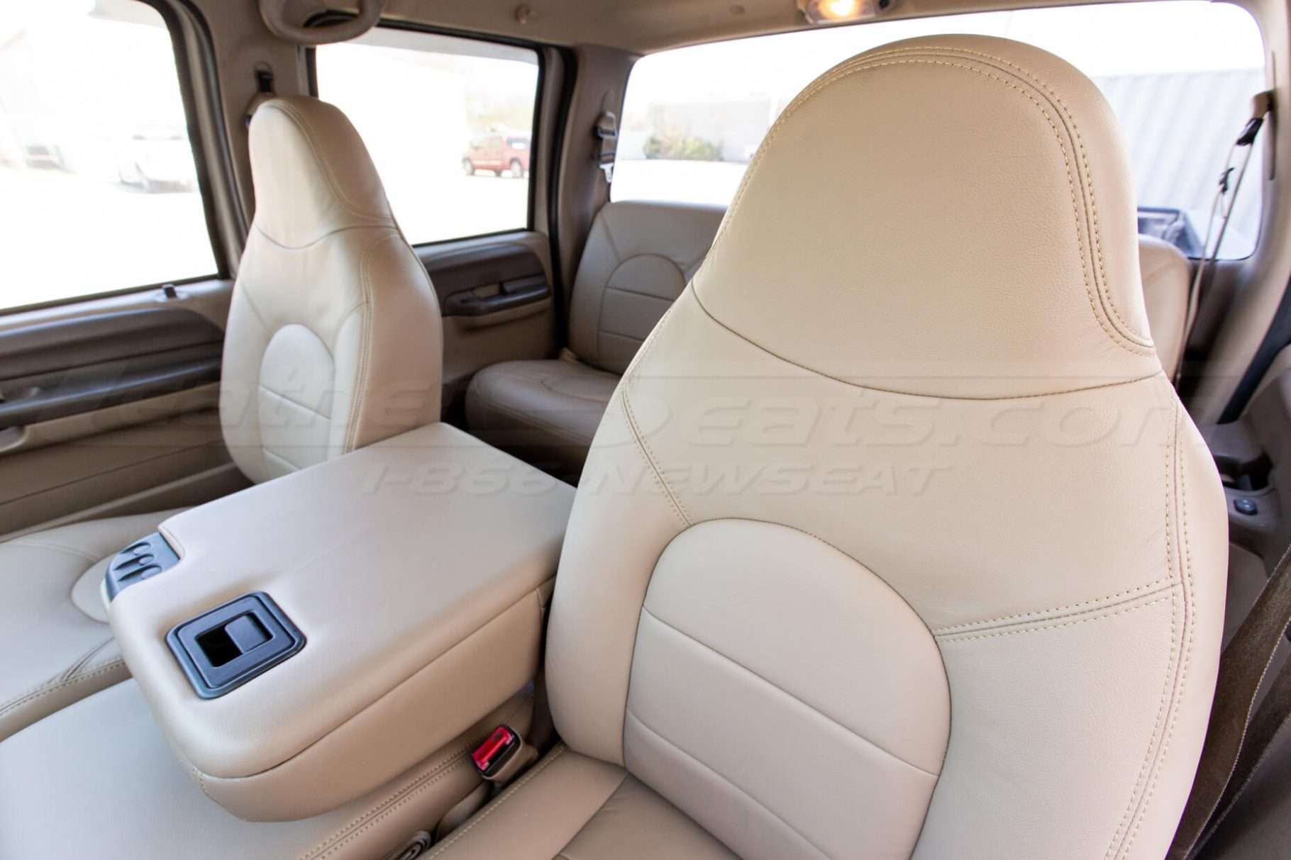 Ford Superduty Leather Seats - Nutmeg - Backrest and Headrest combo