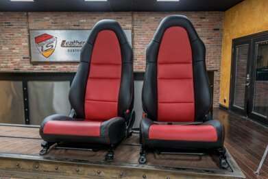 Toyota MR-2 leather seats - Black & Red - Featured Image