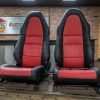 Toyota MR-2 leather seats - Black & Red - Front seats