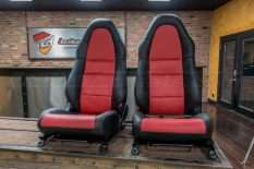 Toyota MR-2 leather seats - Black & Red - Front seats