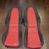 Toyota MR-2 leather seats - Black & Red - Front seat upholstery kit
