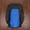 Tesla Model 3 Leather Seats - Black & Cobalt - Front backrest upholstery
